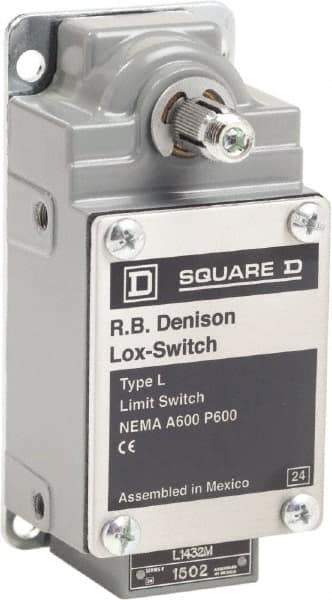 Square D - 10 Amp, NO/NC Configuration, Left Hand Operation, Rope Operated Limit Switch - Automatic Reset, Cable Pull, 600 VAC - All Tool & Supply