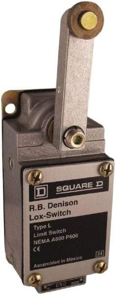 Square D - 3PDT, 2NC/NO, 600 Volt, Screw Terminal, Rotary Spring Return Actuator, General Purpose Limit Switch - 1, 2, 4, 12, 13 NEMA Rating, IP67 IPR Rating - All Tool & Supply