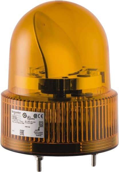 Schneider Electric - 12 VAC/VDC, 250 mAmp, Rotating Beacon LED Light - Surface Mounted, 6.61 Inch High, 120mm Diameter, 138 Flashes per min - All Tool & Supply