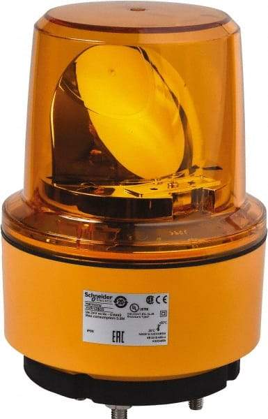 Schneider Electric - 24 VDC, 125 mAmp, Rotating Beacon LED Light - Surface Mounted, 7.05 Inch High, 130mm Diameter, 162 Flashes per min - All Tool & Supply