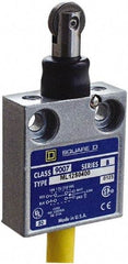 Square D - SPDT, NC/NO, 240 VAC, 4 Pin M12 Male Terminal, Roller Plunger Actuator, General Purpose Limit Switch - 1, 2, 4, 6, 6P NEMA Rating, IP67 IPR Rating, 80 Ounce Operating Force - All Tool & Supply