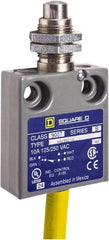 Square D - SPDT, NC/NO, 240 VAC, Prewired Terminal, Plunger Actuator, General Purpose Limit Switch - 1, 2, 4, 6, 6P NEMA Rating, IP67 IPR Rating, Panel Mount, 80 Ounce Operating Force - All Tool & Supply