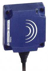 Telemecanique Sensors - NPN, PNP, NC, Flat, Inductive Proximity Sensor - 2 Wires, IP68, 12 to 24 VDC, 40mm Wide - All Tool & Supply