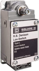 Square D - 3PDT, 3NO, 600 Volt, Screw Terminal, Rotary Spring Return Actuator, General Purpose Limit Switch - 1, 2, 4, 12, 13 NEMA Rating, IP67 IPR Rating - All Tool & Supply