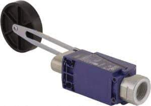 Telemecanique Sensors - NC/NO, 240 VAC, Screw Terminal, Roller Lever Actuator, General Purpose Limit Switch - 1, 2, 4, 6, 12, 13 NEMA Rating, IP66, IP67 IPR Rating - All Tool & Supply