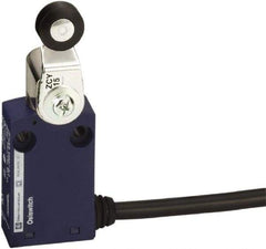 Telemecanique Sensors - DP, NC/NO, 240 VAC, Fixed Cable Terminal, Roller Lever Actuator, General Purpose Limit Switch - IP65 IPR Rating - All Tool & Supply