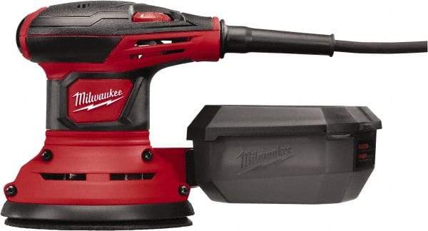 Milwaukee Tool - 5" Pad, 7,000 to 12,000 OPM, Electric Orbital Sander - Round, Random Orbital Sander, 3 Amps - All Tool & Supply