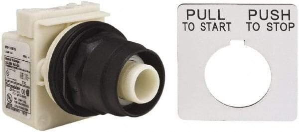 Schneider Electric - 30mm Mount Hole, Extended Straight, Pushbutton Switch Only - Maintained (MA), Momentary (MO) - All Tool & Supply