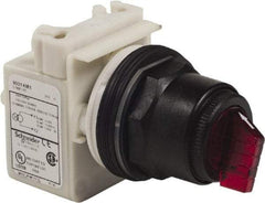 Schneider Electric - 30mm Mount Hole, 3 Position, Knob Operated, Selector Switch Only - Momentary (MO), Nonilluminated, without Contact Blocks, Shock and Vibration Resistant - All Tool & Supply