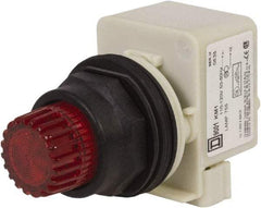 Schneider Electric - 30mm Mount Hole, Extended Straight, Pushbutton Switch Only - Red Pushbutton, Momentary (MO) - All Tool & Supply