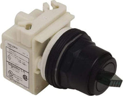 Schneider Electric - 30mm Mount Hole, 2 Position, Knob Operated, Selector Switch Only - Maintained (MA), Nonilluminated, without Contact Blocks, Shock and Vibration Resistant - All Tool & Supply