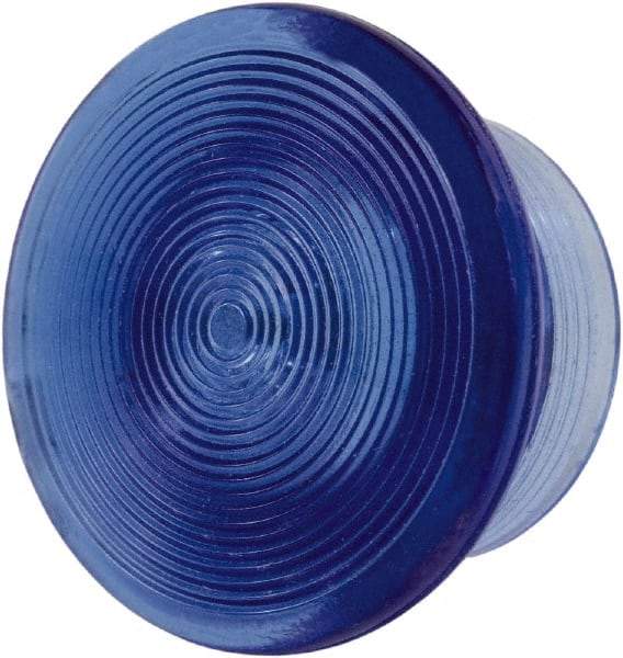 Schneider Electric - Extended Mushroom Head Pushbutton Switch Knob - Blue, Round Button, Incandescent Lamp, Illuminated - All Tool & Supply