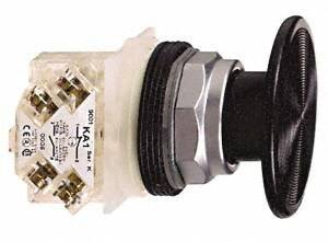 Schneider Electric - 30mm Mount Hole, Extended Straight, Pushbutton Switch with Contact Block - Black Pushbutton, Momentary (MO) - All Tool & Supply