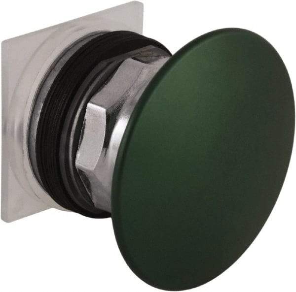 Schneider Electric - 30mm Mount Hole, Extended Mushroom Head, Pushbutton Switch Only - Round, Green Pushbutton, Nonilluminated, Momentary (MO) - All Tool & Supply