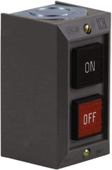 Schneider Electric - 2 Operator, Projecting Pushbutton Control Station - Off, On (Legend), Momentary Switch, NO/NC Contact, NEMA 1 - All Tool & Supply