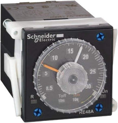 Schneider Electric - 300 hr Delay, Time Delay Relay - 5 Contact Amp, 24 to 240 VAC/VDC at 50/60 Hz - All Tool & Supply