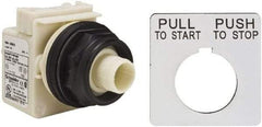 Schneider Electric - 30mm Mount Hole, Extended Straight, Pushbutton Switch Only - Maintained (MA) - All Tool & Supply