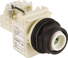 Schneider Electric - 120 V LED Press-to-Test Indicating Light - Round Lens, Screw Clamp Connector, Corrosion Resistant, Dust Resistant, Oil Resistant - All Tool & Supply