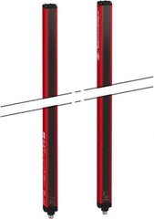 Telemecanique Sensors - 2 Beam, 20.08 Inch Height Protection, 4, 12m Max Sensing, 14 to 131°F, Body Protection 4, Safety Light Curtain - 24 VDC, 19.69 Inch Space Between Beams, Red, Aluminum - All Tool & Supply