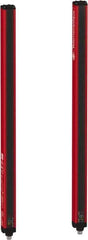 Telemecanique Sensors - 2 Beam, 20.08 Inch Height Protection, 10, 20m Max Sensing, 14 to 131°F, Body Protection 4, Safety Light Curtain - 24 VDC, 19.69 Inch Space Between Beams, Red, Aluminum - All Tool & Supply