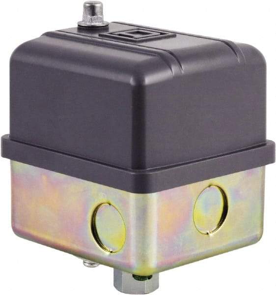 Square D - 1, 7, 9 and 3R NEMA Rated, 40 to 60 psi, Electromechanical Pressure and Level Switch - Adjustable Pressure, 575 VAC, L1-T1, L2-T2 Terminal, For Use with Square D Pumptrol - All Tool & Supply