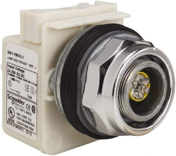 Schneider Electric - 28 V LED Pilot Light - Round Lens, Screw Clamp Connector - All Tool & Supply