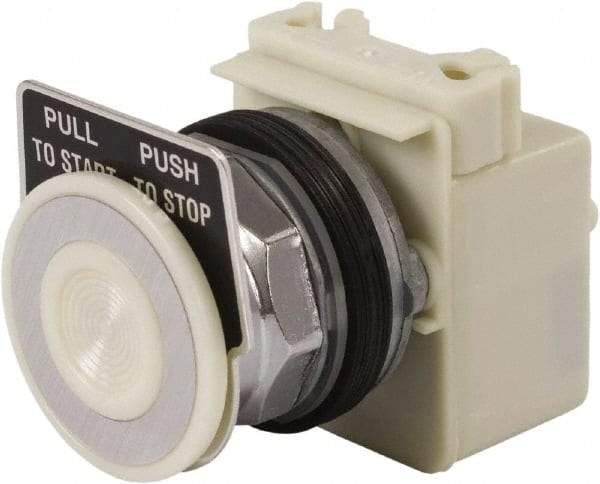 Schneider Electric - 30mm Mount Hole, Extended Mushroom Head, Pushbutton Switch Only - Round, Maintained (MA) - All Tool & Supply