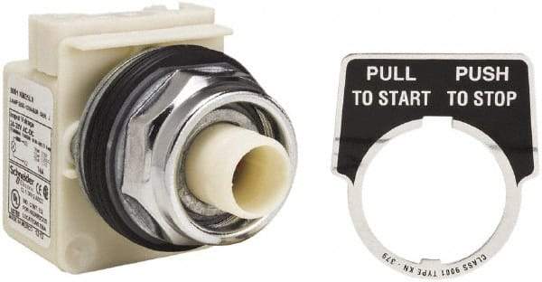 Schneider Electric - 30mm Mount Hole, Extended Straight, Pushbutton Switch Only - Maintained (MA) - All Tool & Supply