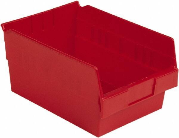 LEWISBins+ - 11-5/8" Deep, Red Hopper Shelf Bin - 6" High x 8-3/8" Wide x 11-5/8" Long - All Tool & Supply