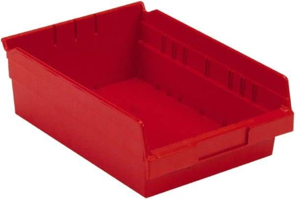 LEWISBins+ - 11-5/8" Deep, Red Hopper Shelf Bin - 4" High x 8-3/8" Wide x 11-5/8" Long - All Tool & Supply