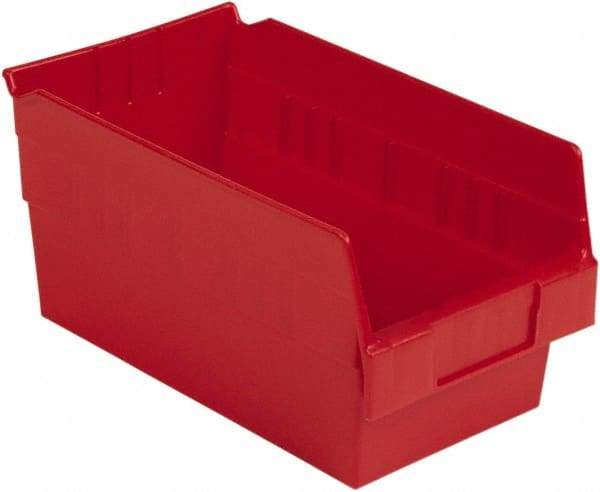 LEWISBins+ - 11-5/8" Deep, Red Hopper Shelf Bin - 6" High x 6-5/8" Wide x 11-5/8" Long - All Tool & Supply