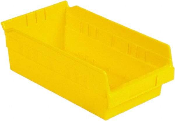 LEWISBins+ - 11-5/8" Deep, Yellow Hopper Shelf Bin - 4" High x 6-5/8" Wide x 11-5/8" Long - All Tool & Supply