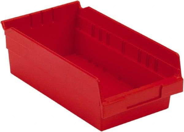 LEWISBins+ - 11-5/8" Deep, Red Hopper Shelf Bin - 4" High x 6-5/8" Wide x 11-5/8" Long - All Tool & Supply