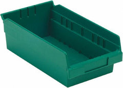 LEWISBins+ - 11-5/8" Deep, Green Hopper Shelf Bin - 4" High x 6-5/8" Wide x 11-5/8" Long - All Tool & Supply