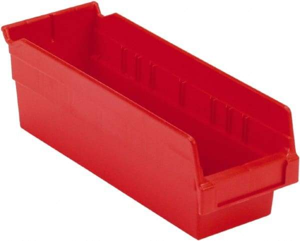 LEWISBins+ - 11-5/8" Deep, Red Hopper Shelf Bin - 4" High x 4-1/8" Wide x 11-5/8" Long - All Tool & Supply