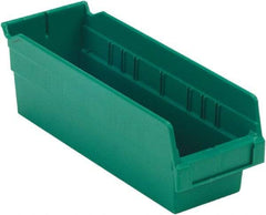 LEWISBins+ - 11-5/8" Deep, Green Hopper Shelf Bin - 4" High x 4-1/8" Wide x 11-5/8" Long - All Tool & Supply