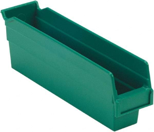 LEWISBins+ - 11-5/8" Deep, Green Hopper Shelf Bin - 4" High x 2-3/4" Wide x 11-5/8" Long - All Tool & Supply