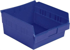 LEWISBins+ - 11-5/8" Deep, Blue Hopper Shelf Bin - 6" High x 11-1/8" Wide x 11-5/8" Long - All Tool & Supply