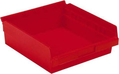 LEWISBins+ - 11-5/8" Deep, Red Hopper Shelf Bin - 4" High x 11-1/8" Wide x 11-5/8" Long - All Tool & Supply