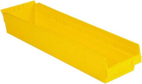 LEWISBins+ - 23-5/8" Deep, Yellow Hopper Shelf Bin - 4" High x 6-5/8" Wide x 23-5/8" Long - All Tool & Supply