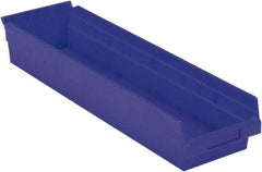 LEWISBins+ - 23-5/8" Deep, Blue Hopper Shelf Bin - 4" High x 6-5/8" Wide x 23-5/8" Long - All Tool & Supply