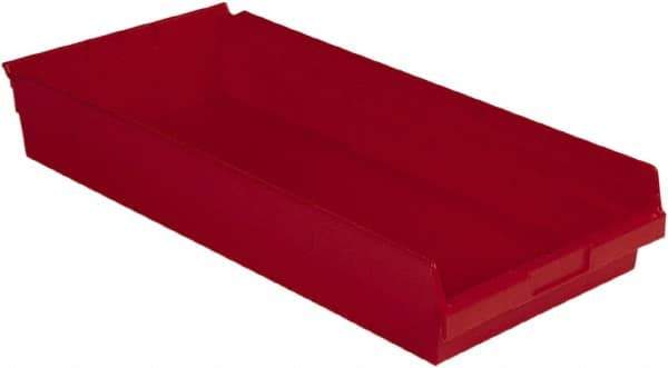 LEWISBins+ - 23-5/8" Deep, Red Hopper Shelf Bin - 4" High x 11-1/8" Wide x 23-5/8" Long - All Tool & Supply