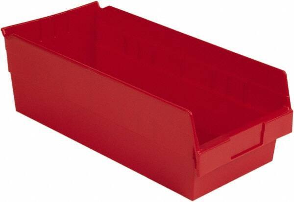 LEWISBins+ - 17-7/8" Deep, Red Hopper Shelf Bin - 6" High x 8-3/8" Wide x 17-7/8" Long - All Tool & Supply