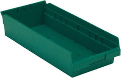 LEWISBins+ - 17-7/8" Deep, Green Hopper Shelf Bin - 4" High x 8-3/8" Wide x 17-7/8" Long - All Tool & Supply