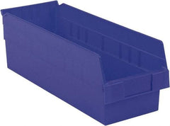 LEWISBins+ - 17-7/8" Deep, Blue Hopper Shelf Bin - 6" High x 6-5/8" Wide x 17-7/8" Long - All Tool & Supply