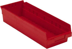 LEWISBins+ - 17-7/8" Deep, Red Hopper Shelf Bin - 4" High x 6-5/8" Wide x 17-7/8" Long - All Tool & Supply