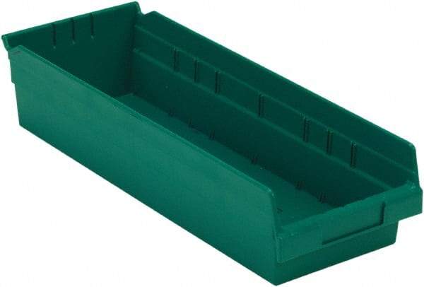 LEWISBins+ - 17-7/8" Deep, Green Hopper Shelf Bin - 4" High x 6-5/8" Wide x 17-7/8" Long - All Tool & Supply