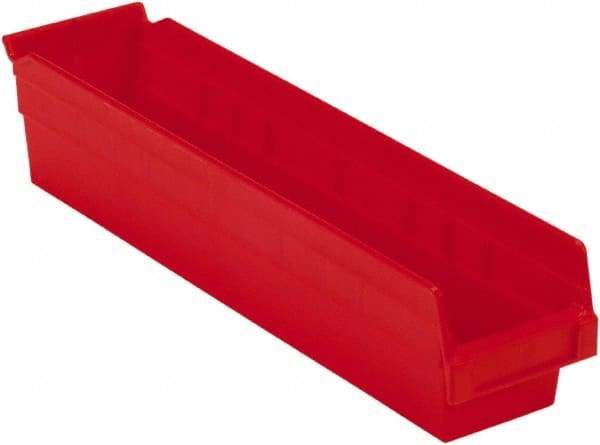 LEWISBins+ - 17-7/8" Deep, Red Hopper Shelf Bin - 4" High x 4-1/8" Wide x 17-7/8" Long - All Tool & Supply