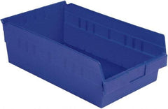 LEWISBins+ - 17-7/8" Deep, Blue Hopper Shelf Bin - 6" High x 11-1/8" Wide x 17-7/8" Long - All Tool & Supply