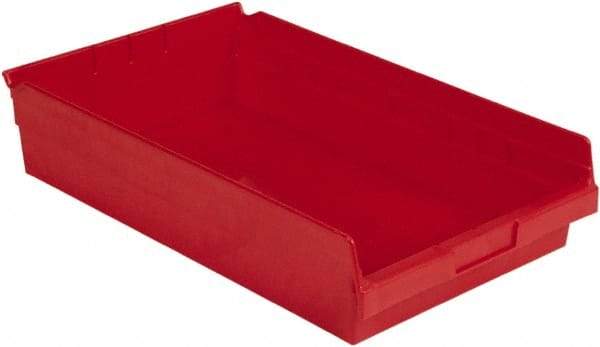 LEWISBins+ - 17-7/8" Deep, Red Hopper Shelf Bin - 4" High x 11-1/8" Wide x 17-7/8" Long - All Tool & Supply